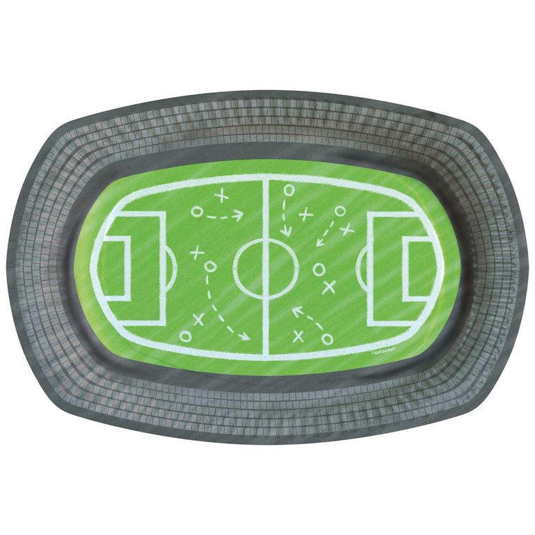 Kicker Party Paper Formshaped Plates 6pcs Solid Tableware - Party Centre