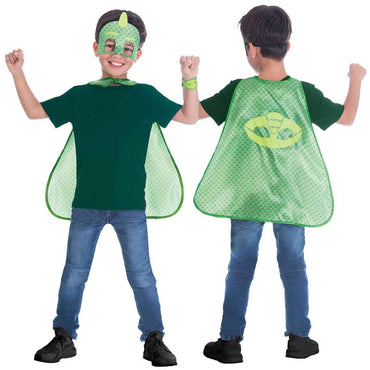 Child PJ Mask Geeko Cape Set Costume 4-8 Years Costumes & Apparel - Party Centre - Party Centre