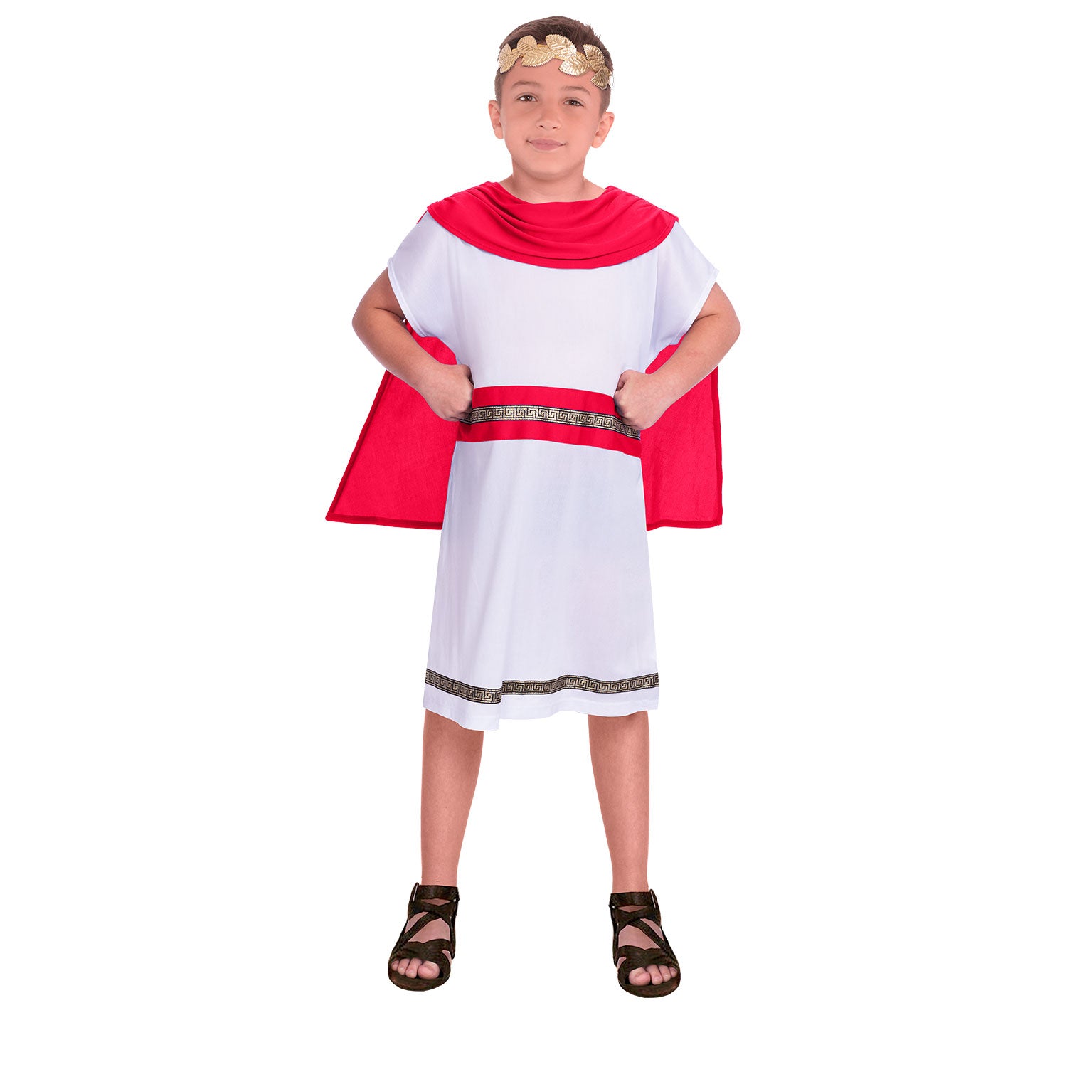 Child Caesar Red Costume - Party Centre