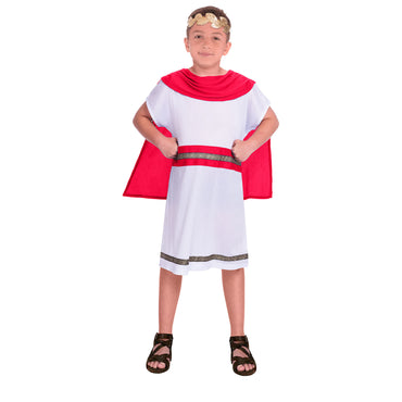 Child Caesar Red Costume - Party Centre