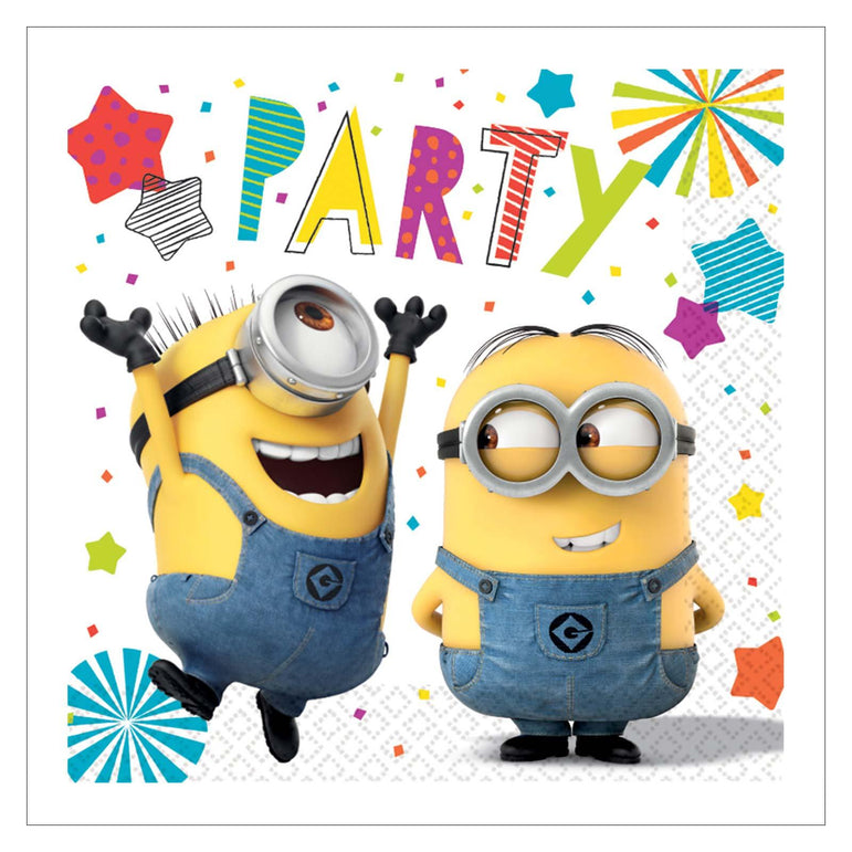 Despicable Me Lunch Tissues 16pcs Printed Tableware - Party Centre