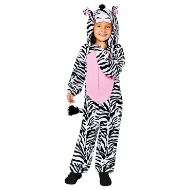 Child Zebra Onesie Costume - Party Centre