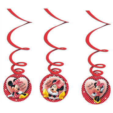 Minnie Red Dangling Cutouts 3pcs Decorations - Party Centre - Party Centre