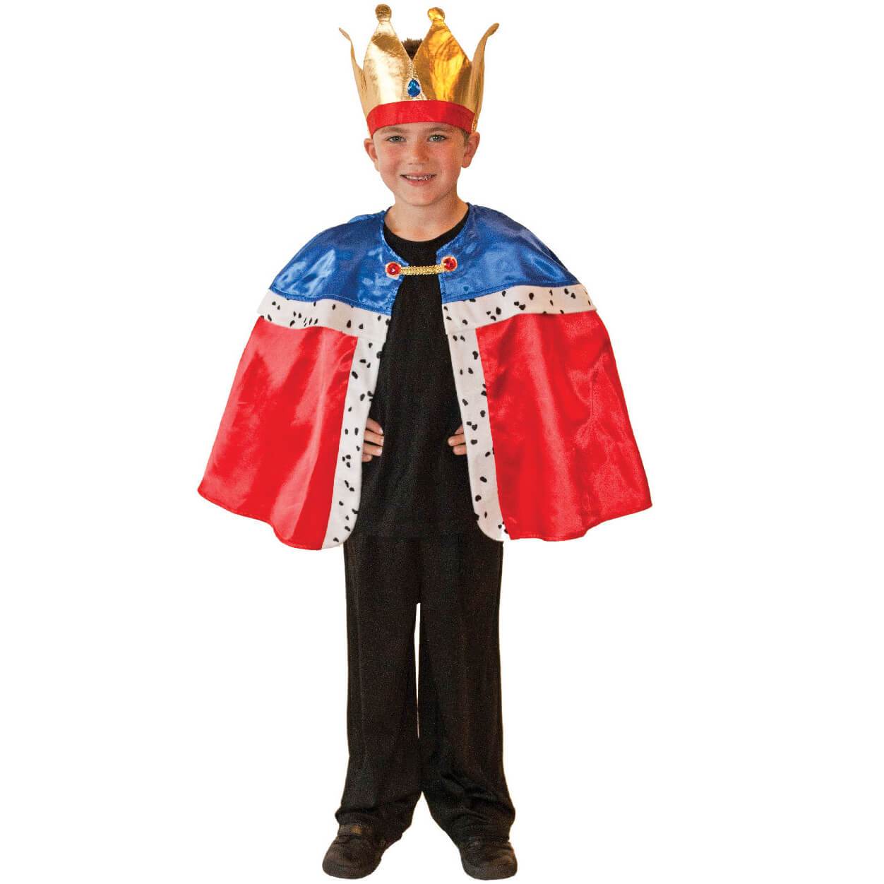 Child King's Cape & Crown Costume Costumes & Apparel - Party Centre - Party Centre