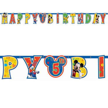Mickey Mouse Add An Age Letter Banner Decorations - Party Centre - Party Centre
