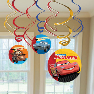 Cars Swirl Decorations 6pcs Decorations - Party Centre - Party Centre