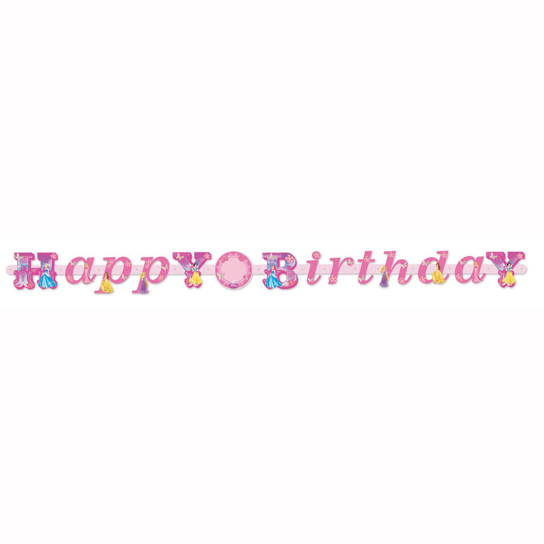 Princess Sparkle Add An Age Letter Banner Decorations - Party Centre