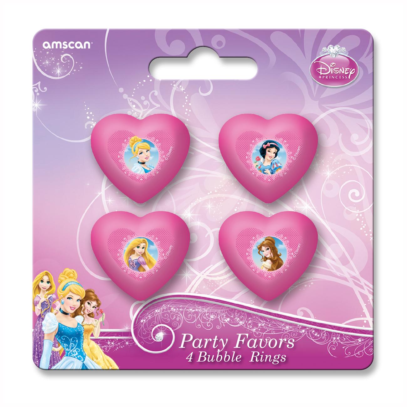 Disney Princess Sparkle Ring Favors 4pcs Party Favors - Party Centre - Party Centre