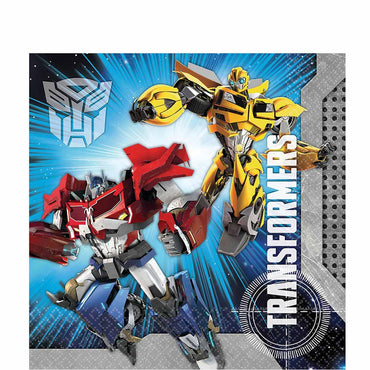 Transformers Lunch Tissues 20pcs Printed Tableware - Party Centre - Party Centre
