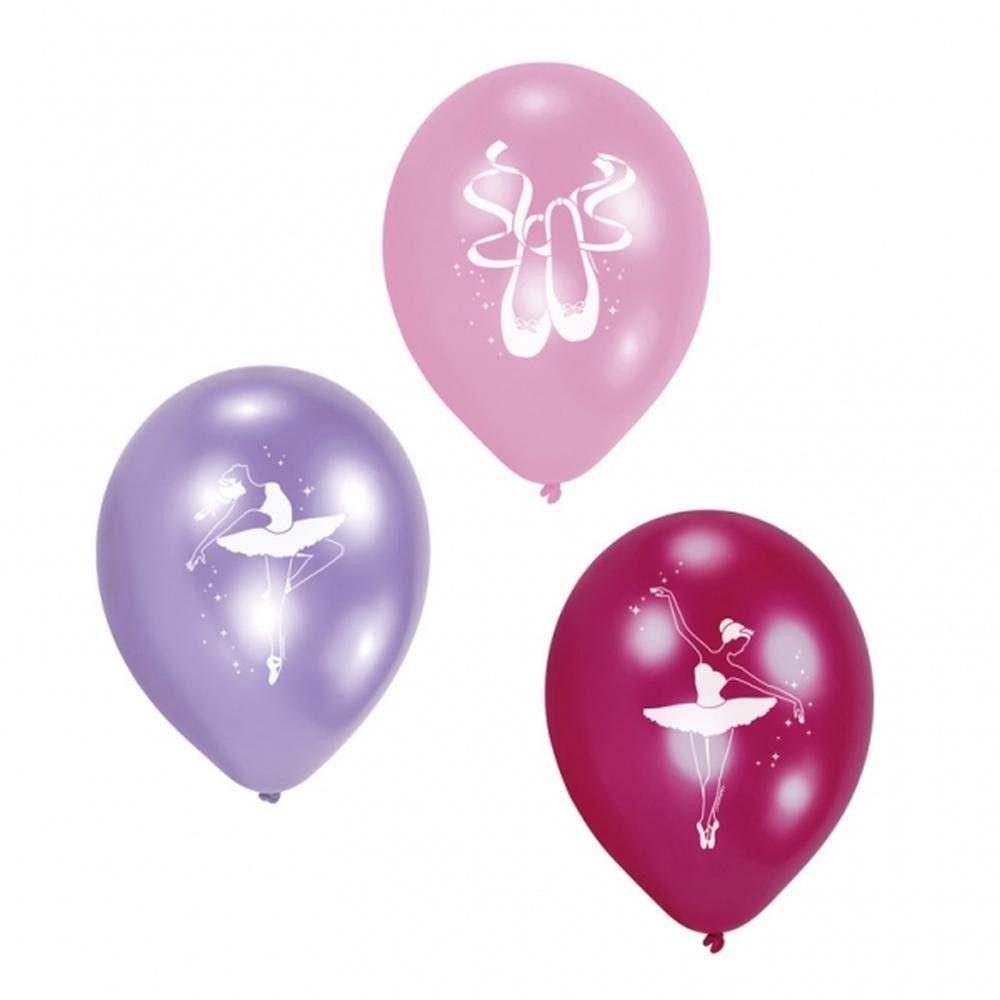 Ballet Latex Balloons 9in, 6pcs Balloons & Streamers - Party Centre - Party Centre