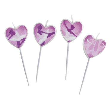 Ballet Mini Figure Candles 4pcs Party Accessories - Party Centre - Party Centre