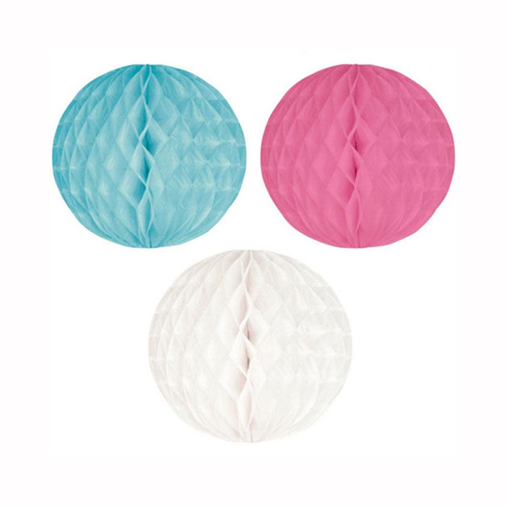 Honeycomb Ball Assorted 3pcs Decorations - Party Centre - Party Centre