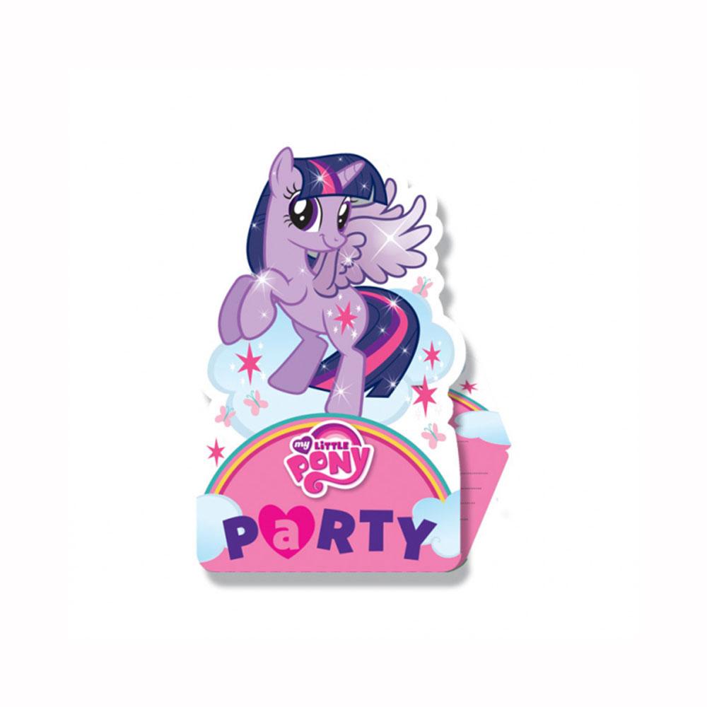 My Little Pony Rainbow Invitations  And Envelopes 8pcs Party Accessories - Party Centre - Party Centre