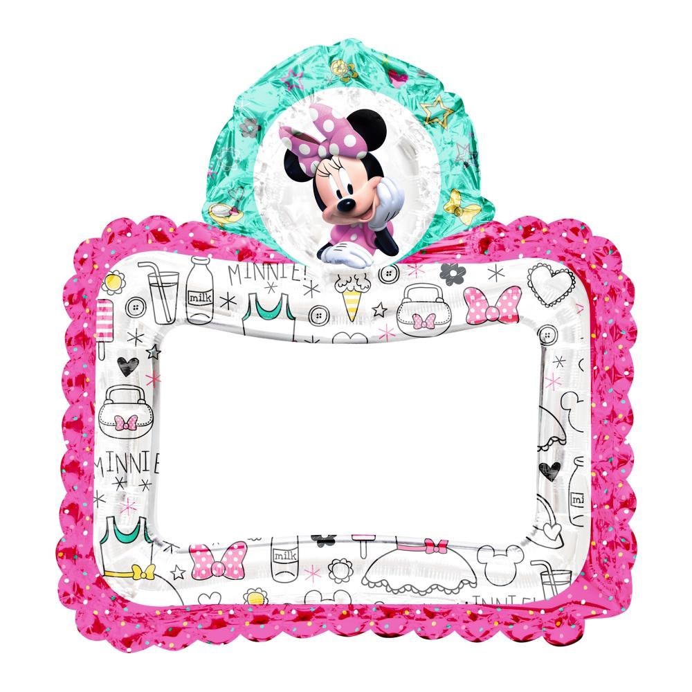 Minnie Happy Helpers Frame Foil Balloon 66x68cm Balloons & Streamers - Party Centre - Party Centre