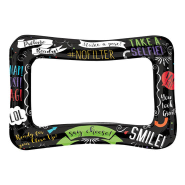 Selfie Frame Photo Booth Foil Balloon 58x40cm Balloons & Streamers - Party Centre - Party Centre