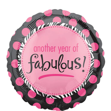 Another Year Of Fabulous Foil Balloon 18in Balloons & Streamers - Party Centre - Party Centre