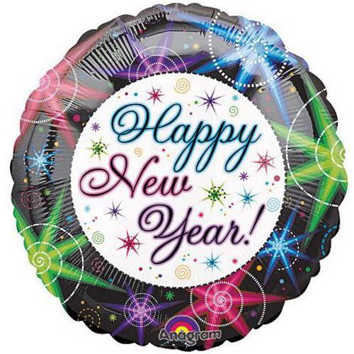 New Year Night Lights Foil Balloon 45cm Balloons & Streamers - Party Centre - Party Centre