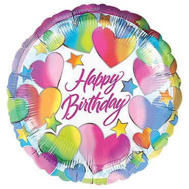 Sparkle Hearts Foil Balloon 18in Balloons & Streamers - Party Centre - Party Centre