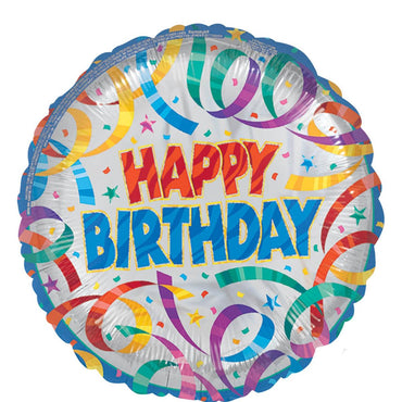 Party Streamers Birthday Foil Balloon 18in Balloons & Streamers - Party Centre - Party Centre
