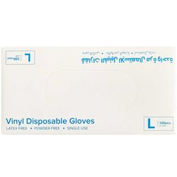 Disposable Vinyl Gloves Non-Medical - Large 100pcs Costumes & Apparel - Party Centre