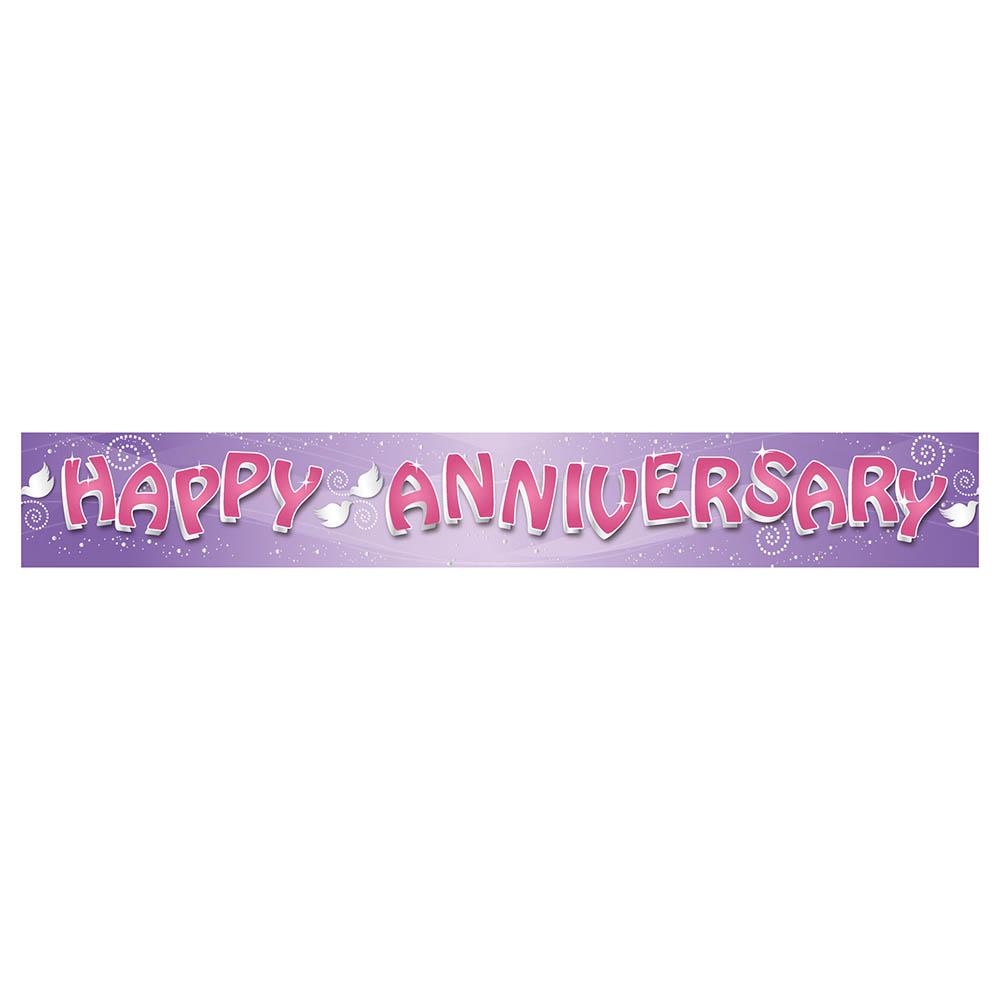 Happy Anniversary Holog Banner Decorations - Party Centre - Party Centre