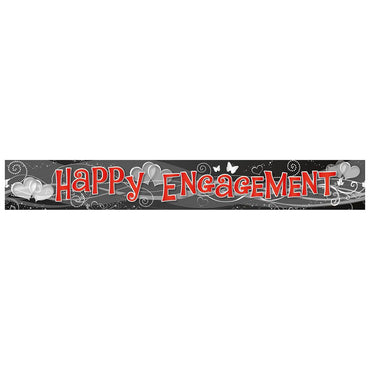 Engagement 2.7m Holog Banner Decorations - Party Centre - Party Centre