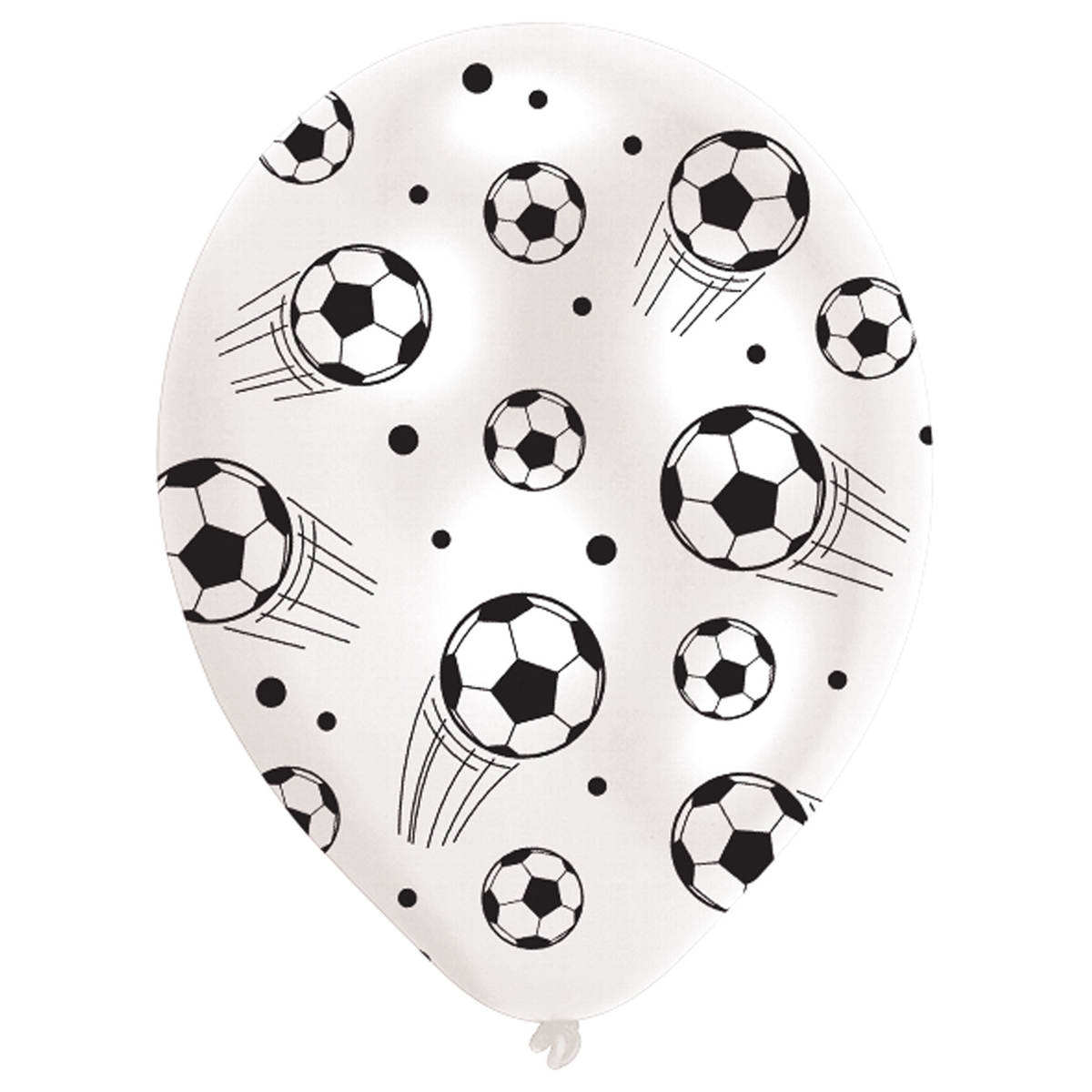All Around Printed Football Latex Balloons 11in, 6pcs Balloons & Streamers - Party Centre - Party Centre