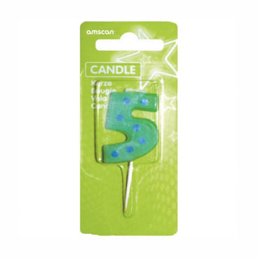 Number 5 Dots Candle Party Accessories - Party Centre - Party Centre