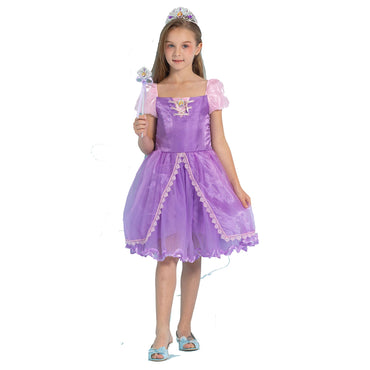 Child Rapunzel Deluxe Dress Costume - Party Centre