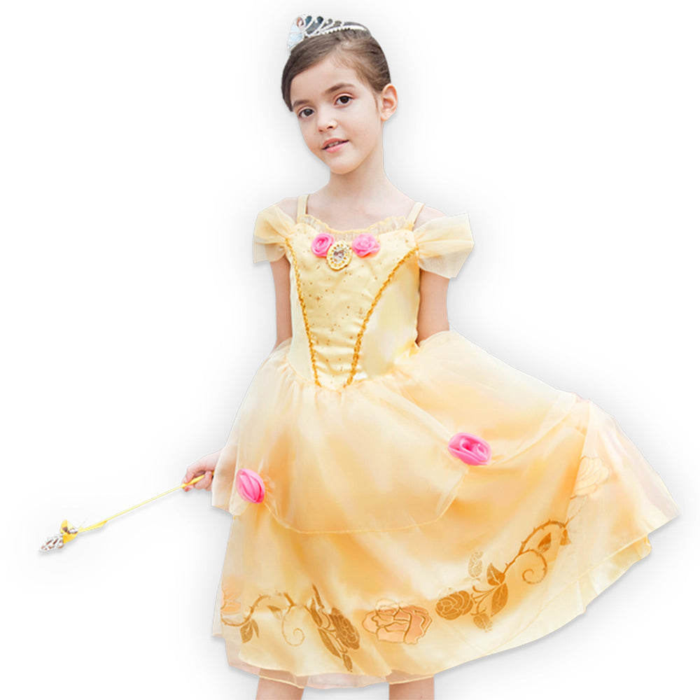 Child Belle Dress Prestige Costume - Party Centre