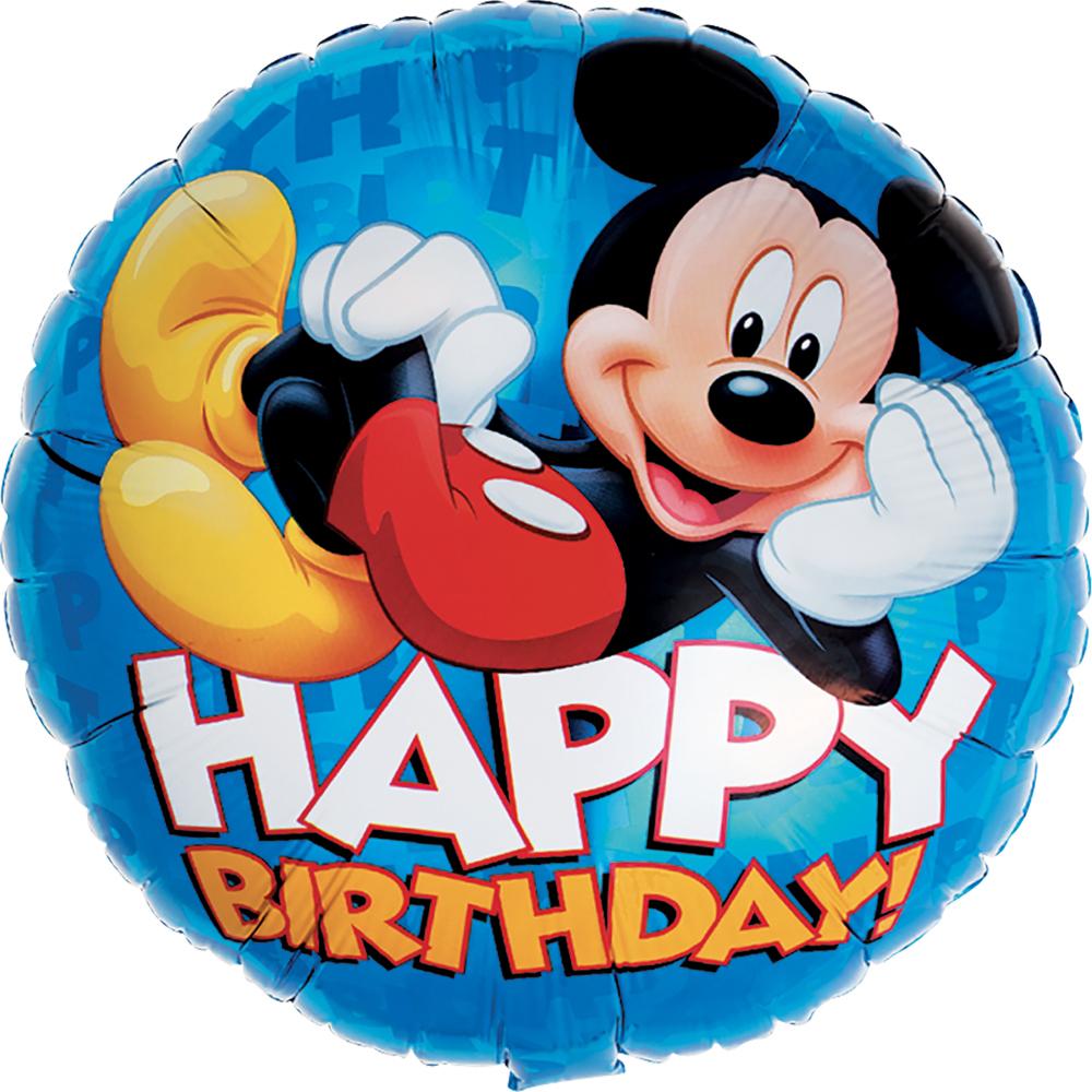 Mickey Happy Birthday Foil Balloon 18in Balloons & Streamers - Party Centre - Party Centre