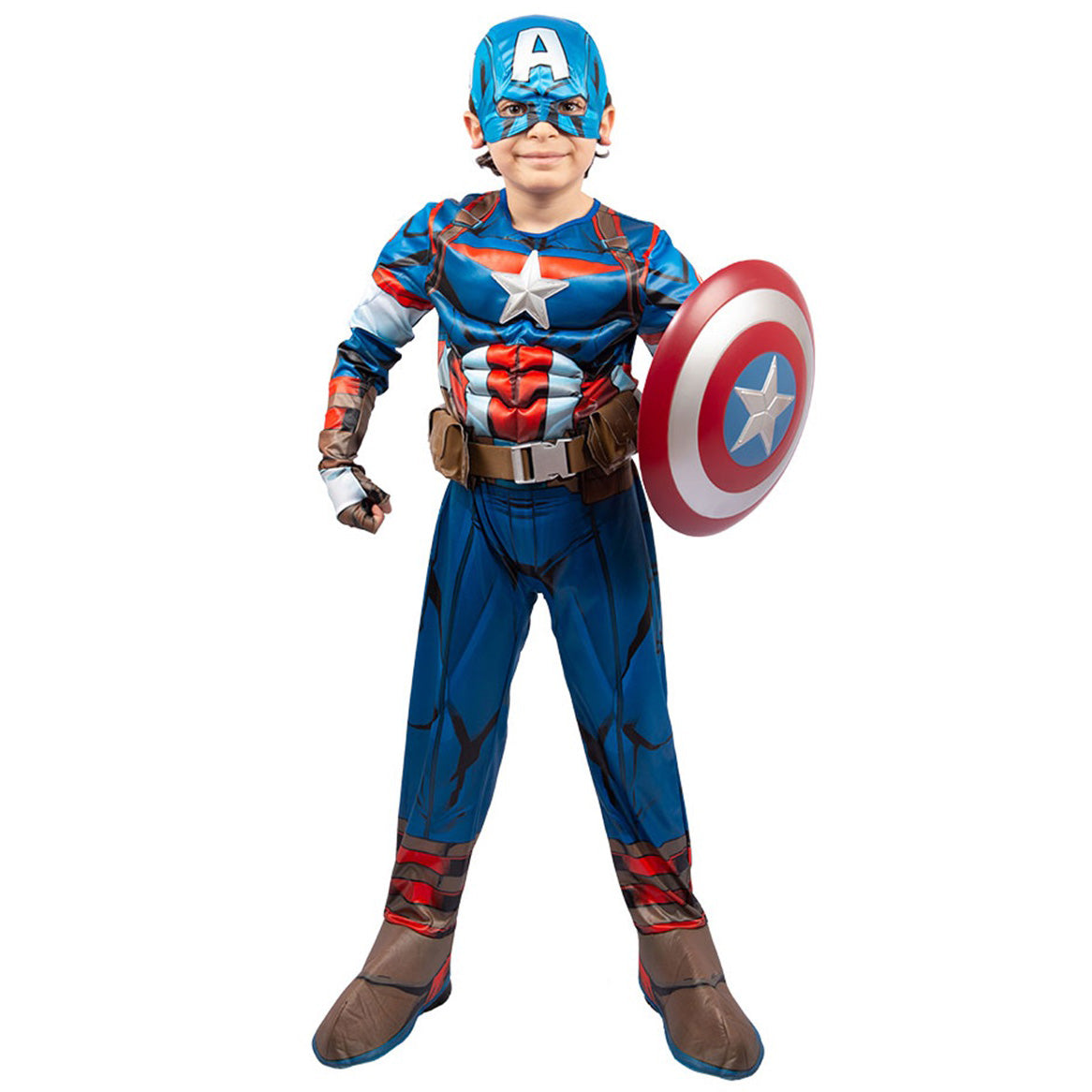 Child Captain America Deluxe Costume - Party Centre