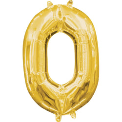 Gold Number SuperShape Foil Balloons