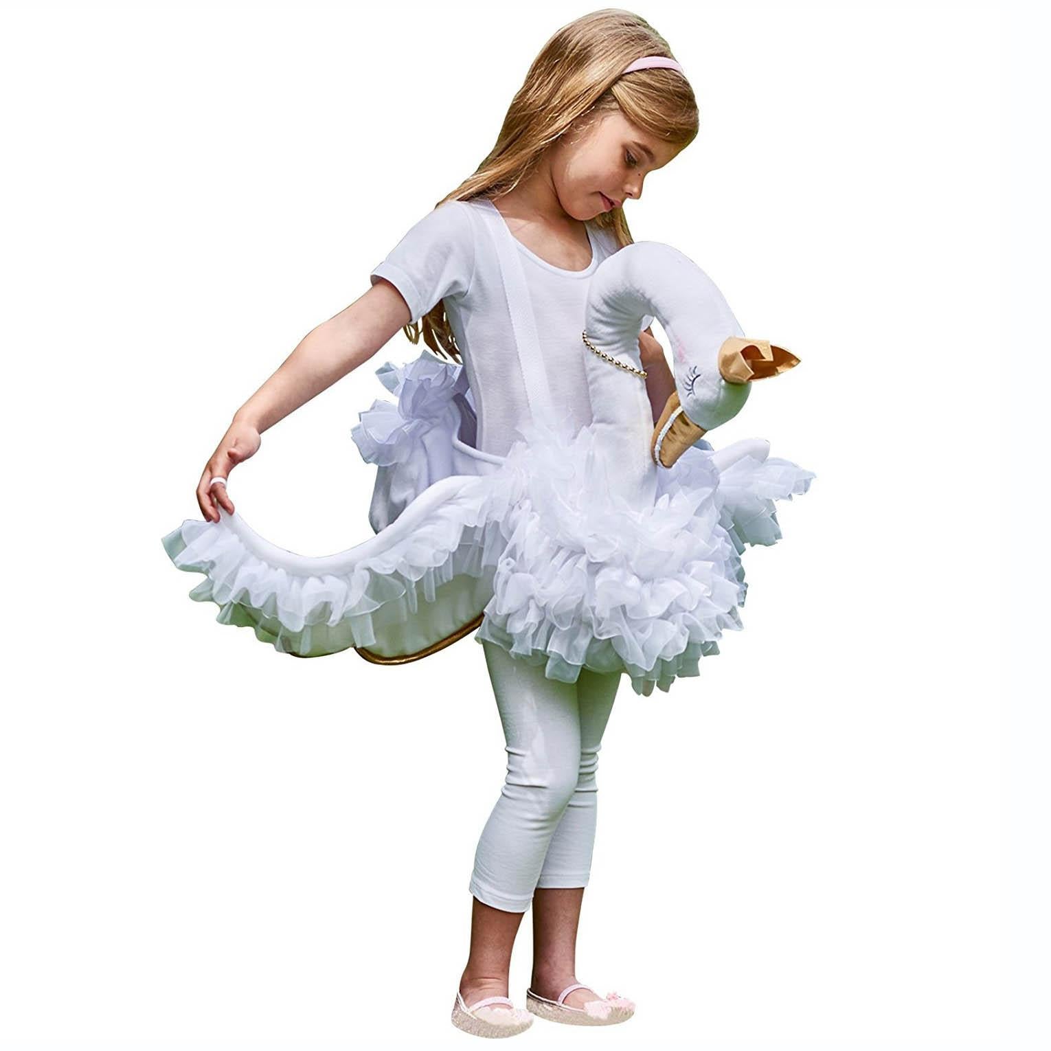 Child Glide-on Swan Costume Costumes & Apparel - Party Centre - Party Centre