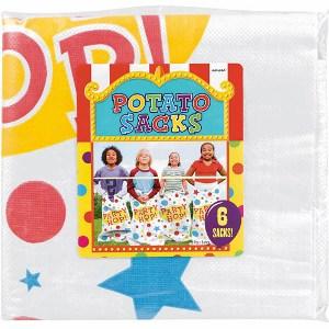 Plastic Potato Sacks 6pcs Pinata - Party Centre - Party Centre