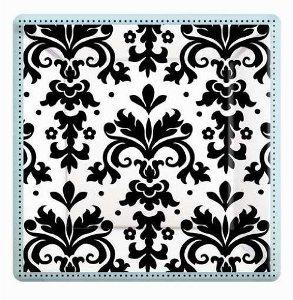 Always & Forever Square Plates 7in, 8pcs Printed Tableware - Party Centre - Party Centre