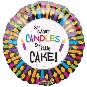 So Many Candles, So Little Cake Foil Balloon 18in Balloons & Streamers - Party Centre - Party Centre