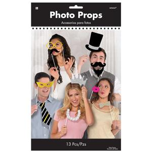 Photo Booth Fancy Party Photo Props 13pcs Party Accessories - Party Centre - Party Centre