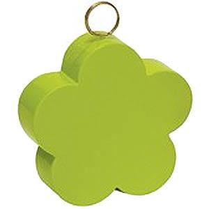 Lime Green Flower Plastic Balloon Weight 2.8oz Balloons & Streamers - Party Centre - Party Centre