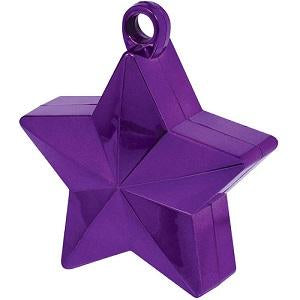 Purple Star Balloon Weight 6oz Balloons & Streamers - Party Centre - Party Centre