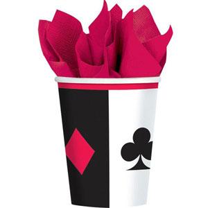 Place Your Bets Cups 9oz, 8pcs Printed Tableware - Party Centre