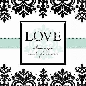 Always & Forever Lunch Tissues 16pcs Printed Tableware - Party Centre - Party Centre