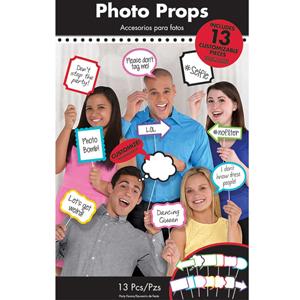 Photo Booth Signs Photo Props 13pcs Party Accessories - Party Centre - Party Centre