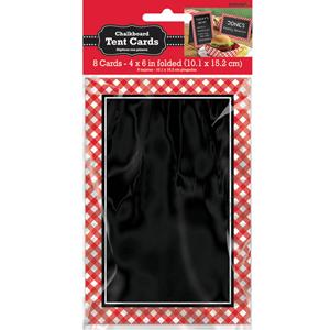 Picnic Party Chalkboard Tent Cards 8pcs Party Accessories - Party Centre
