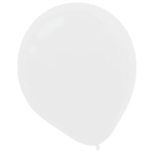 White Pearlized Latex Balloons 12in, 100pcs Balloons & Streamers - Party Centre - Party Centre