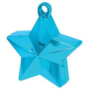Caribbean Blue Star Balloon Weight Balloons & Streamers - Party Centre - Party Centre
