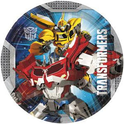 Transformers Paper Plates 9in, 8pcs Printed Tableware - Party Centre