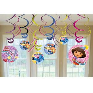 Dora & Friends Swirl Decoration 12pcs Decorations - Party Centre - Party Centre