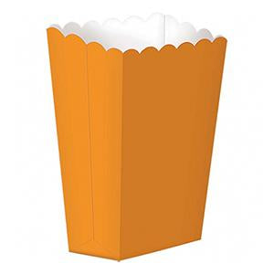 Orange Peel Small Popcorn Boxes 5pcs Favours - Party Centre - Party Centre