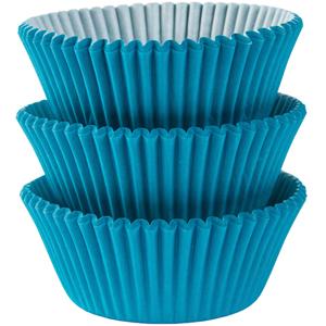 Caribbean Blue Cupcake Cases 50mm, 75pcs Party Accessories - Party Centre - Party Centre